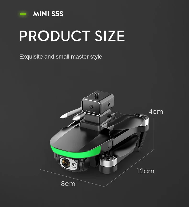 S5S Drone - 4k Profesional 8K HD Camera Obstacle Avoidance Aerial Photography Brushless Foldable Quadcopter 1.2km 39 S5S Drone, mini sss product size exquisite and small master style 4c