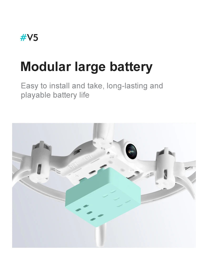 4DRC V5 Mini Drone, #v5 modular large battery easy to install and take, long-