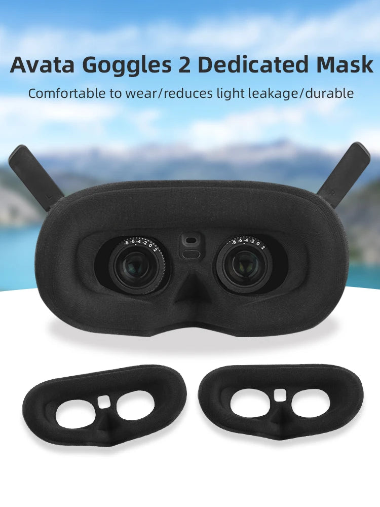 Comfortable Sponge Mask for DJI  AVATA Goggles 2, Goggles 2 Dedicated Mask Comfortable to wear/reduces light leakage/