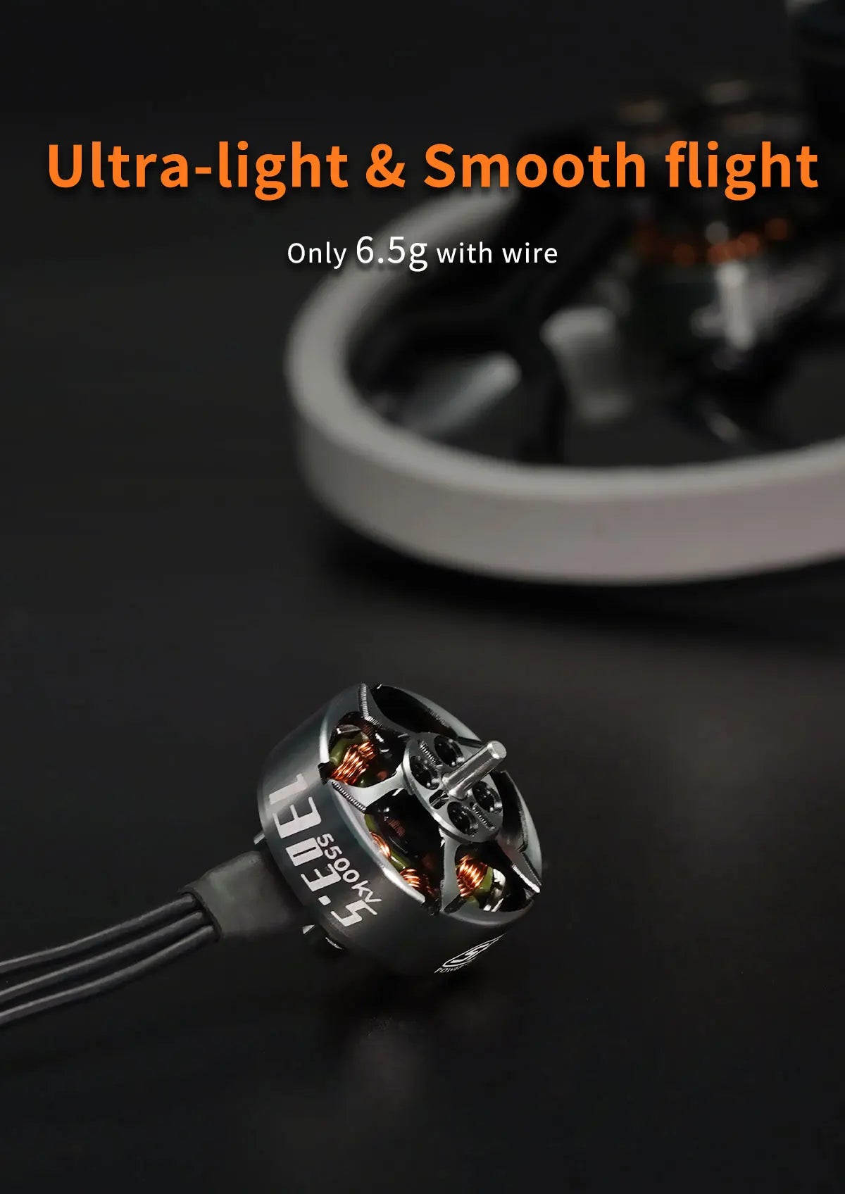 GEPRC SPEEDX2 1303.5 3800KV/5500KV Motor - Suitable for 2″ Cinewhoop FPV Drones Cinelog20 for RC FPV Quadcopter Freestyle Drone 12 GEPRC SPEEDX2 1303.5 3800KV/5500KV Motor, Ultra-light & Smooth flight Only 6.5g with wire