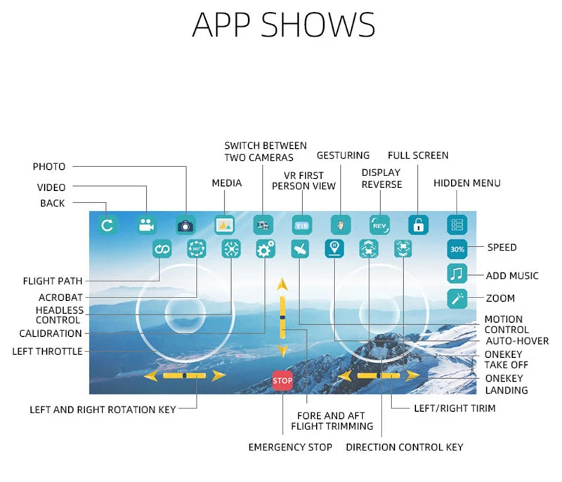 SY61 Rc Helicopter, APP SHOWS SWITCH BETWEEN TWO CAMERAS GES