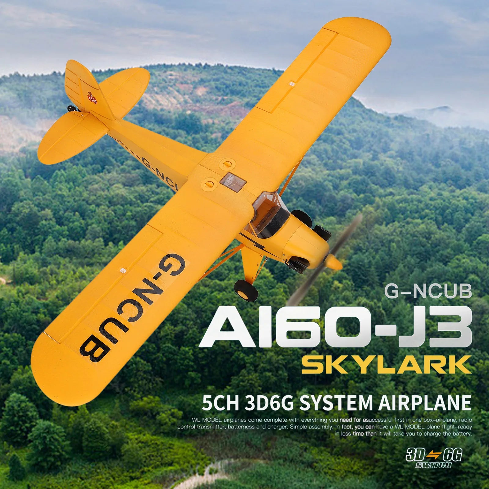 A160 RC Airplane, airplanes come complete with everything you need for asuccessful first in one box