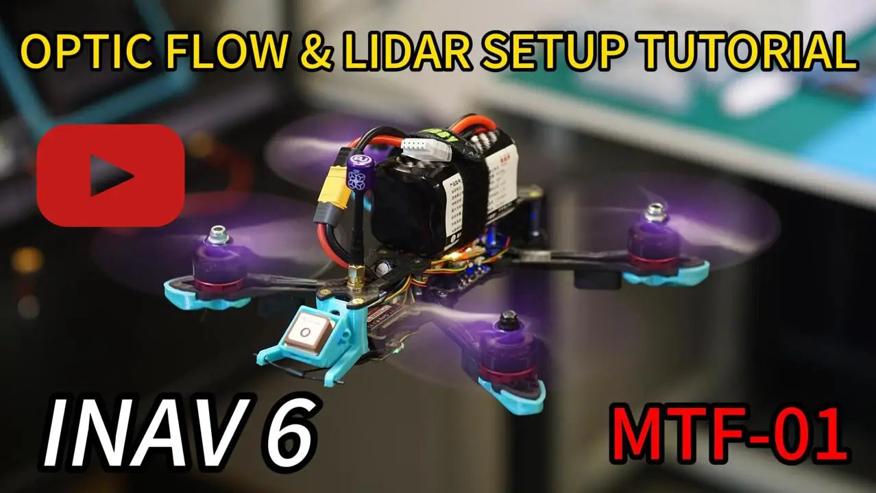 MTF-01 MicoAir Optical Flow Lidar Sensor, Configure Optical Flow and Lidar sensors on MTF-01 drone with Ardupilot/PX4/INAV.