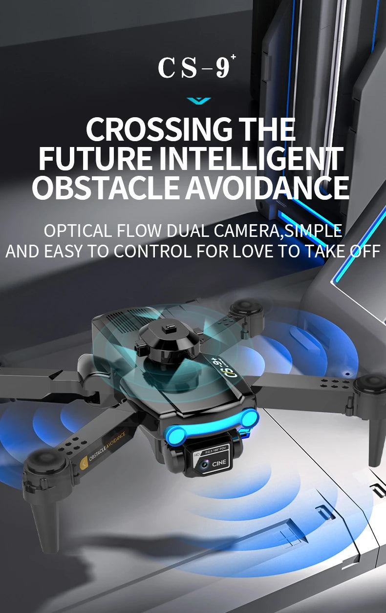 2024 New XYRC CS9 Mini Drone - 4K Dual Camera Four Side Obstacle Avoidance Optical Flow Positioning Foldable Quadcopter Toys Gifts 28 cs-9 crossing the future intelligent obstacle avoidance