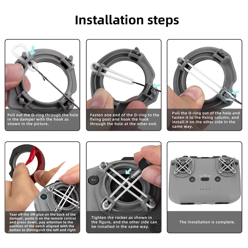 Rocker Speed Controller for DJI Mini 3 Pro/Mavic 3/Mini 2/Air 2S Joystick Holder Base Mount Drone RC-N1 Accessories 11 Dutttom distinguishes the left and right the notch aligned with