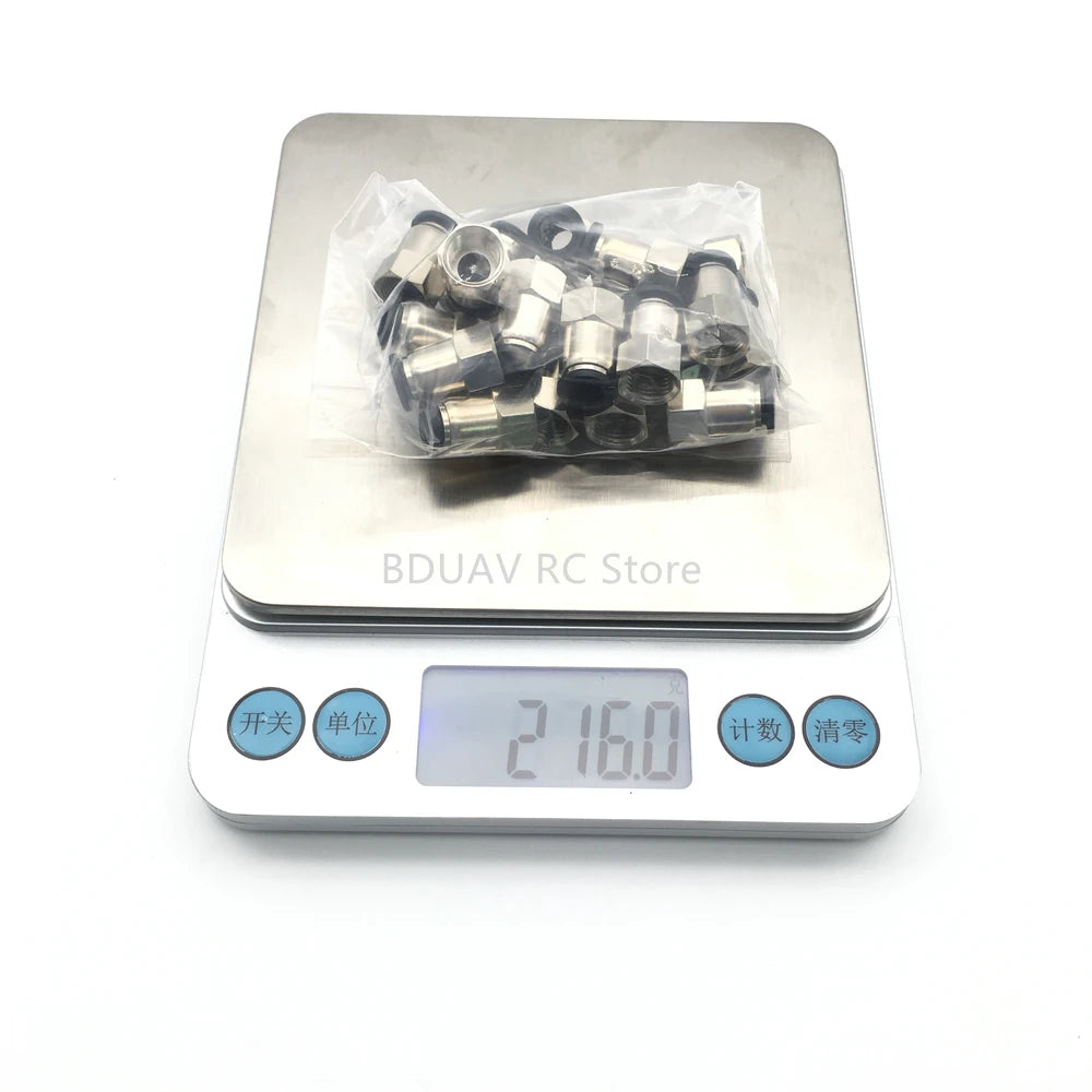 20pcs 8mm 12mm Flow Meter Outlet Fittings/Gas