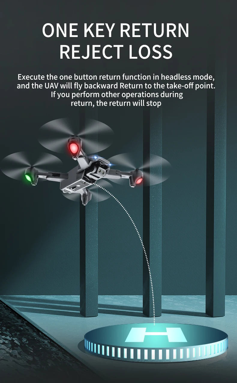 S186 Drone, one key return reject loss execute the one button return function in headless