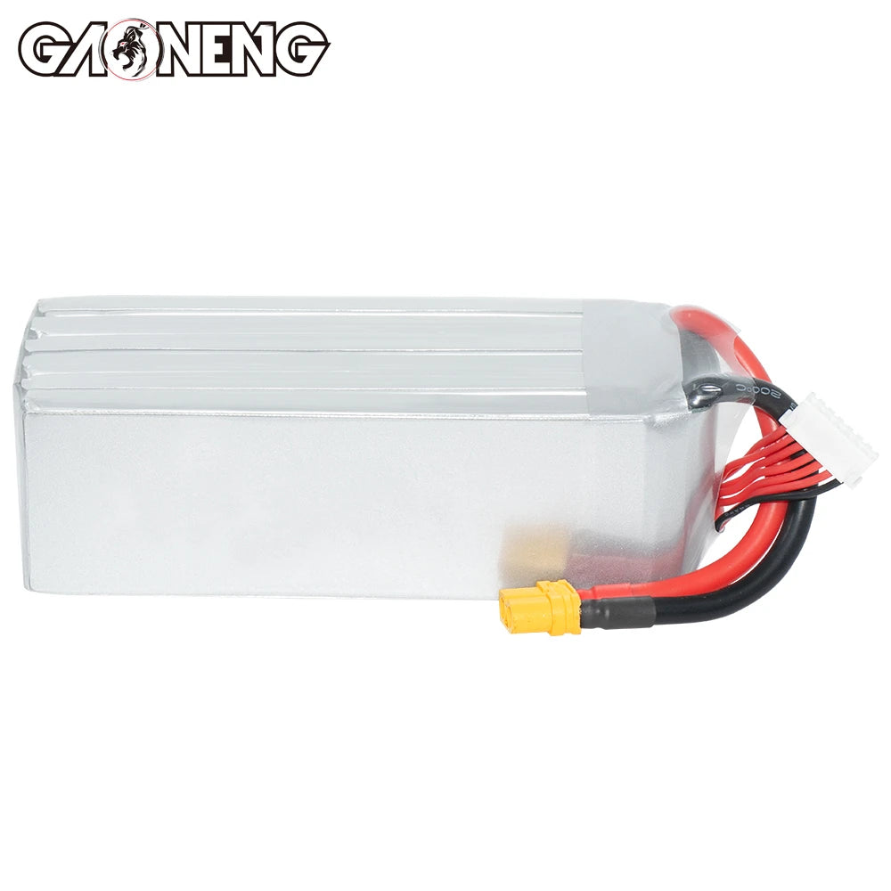 High-capacity drone battery with 22.8V, 6S, and 70C/140C rating for GNB brand.