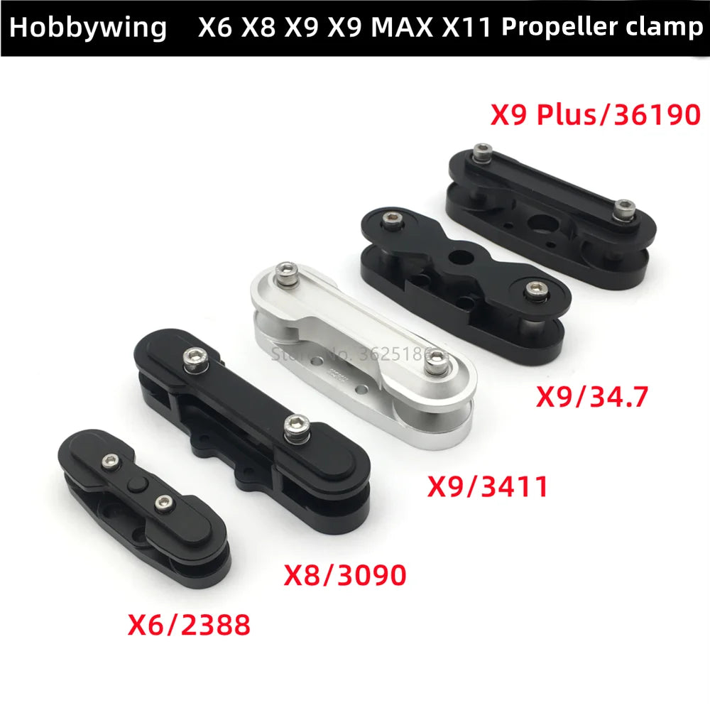 Original Hobbywing 2388 3090 3411 34.7 36120 36190 40132 41135 propeller CW CCW Clamp for X6 X8 X9 X9 Plus X9 MAX X11 motor 11 Hobbywing Propeller CW CCW Clamp for X6 X8 X