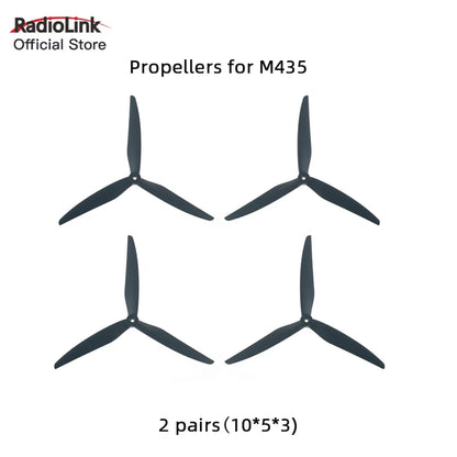 RadioLink M435 propellers, 2 pairs (10*5*3), designed for heavy lift and long-range FPV drones.