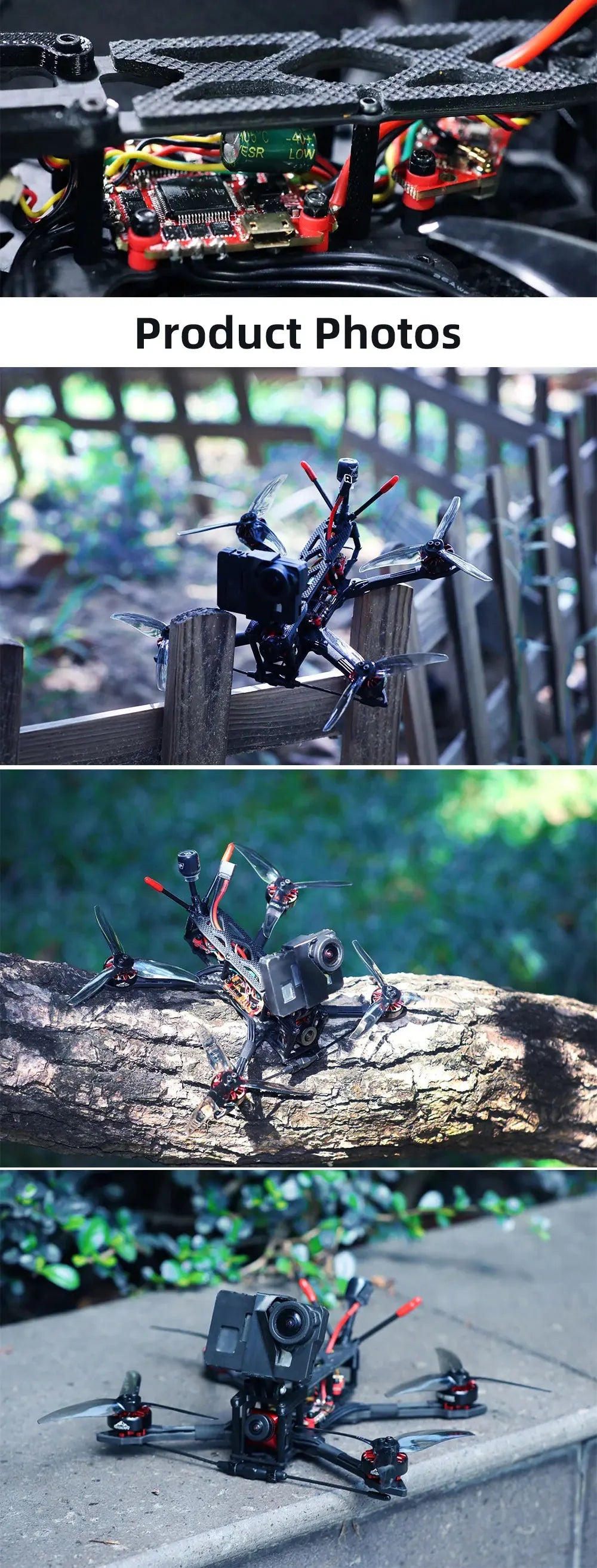 HGLRC Rekon 4 FR - Sub 250g Freestyle Quad Analog Version CADDX Ratel 2 1804 3500KV Motor For RC FPV Quadcopter Freestyle Drone 9 HGLRC Rekon 4 FR, the best performing props were the Gemfan 4023 tribades