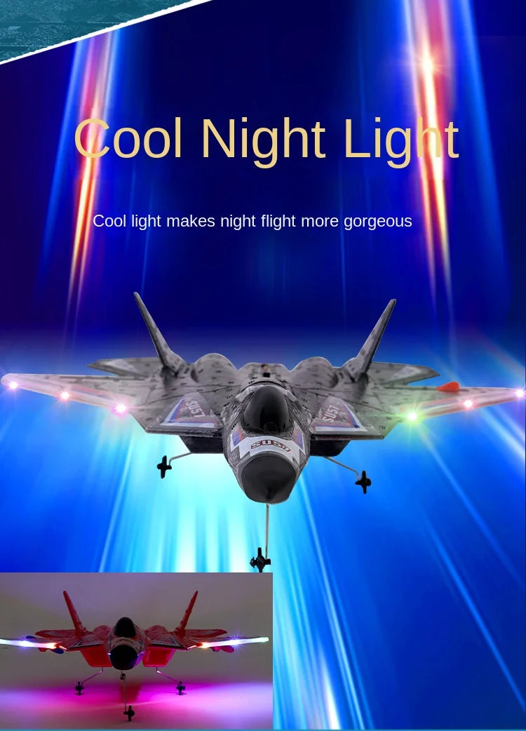 Rc Plane SU 57 - Radio Controlled Airplane, Rc Plane SU 57, Cool Night Light Cool light makes night flight more