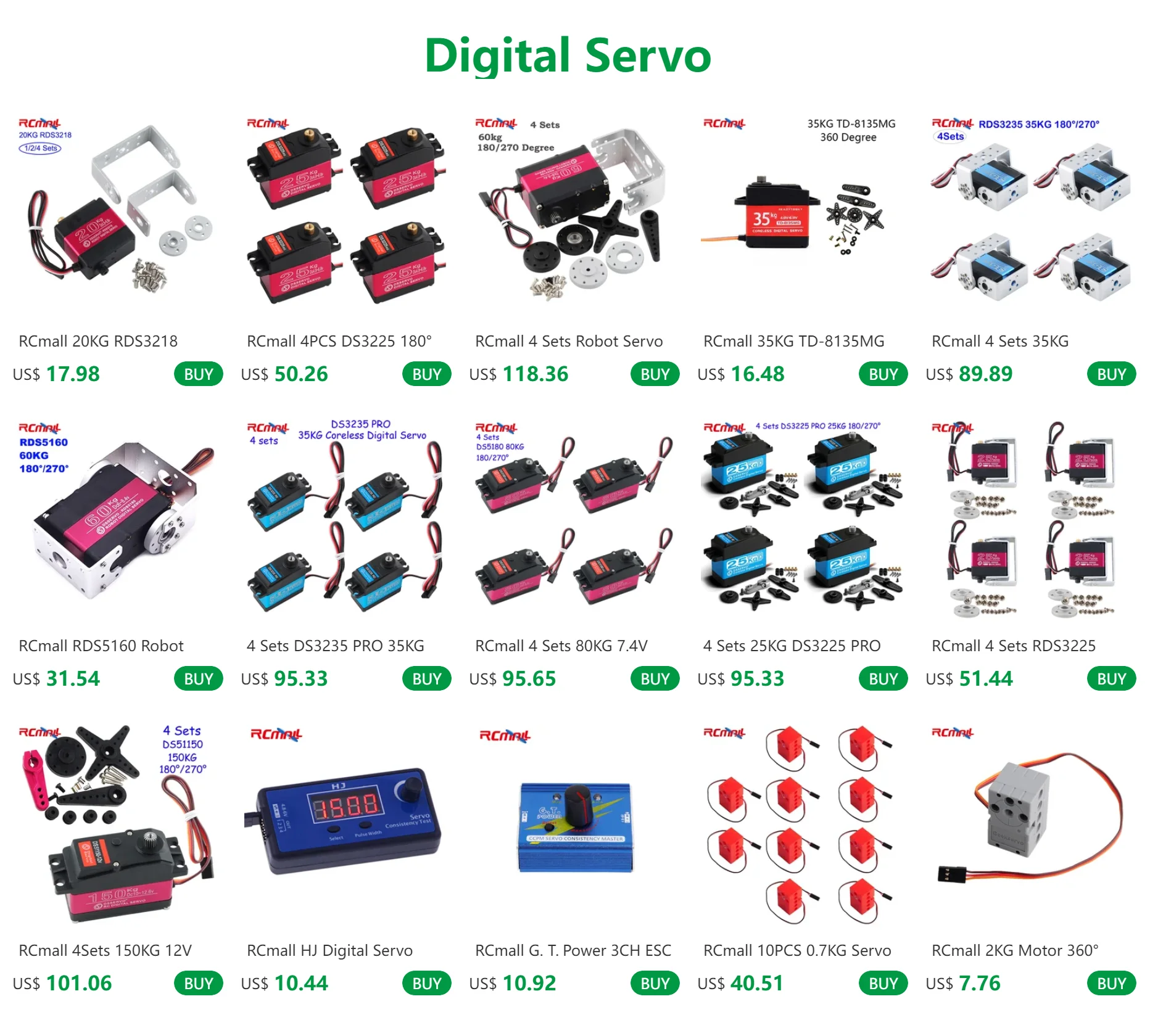 DSServo Digital Metal Robotic