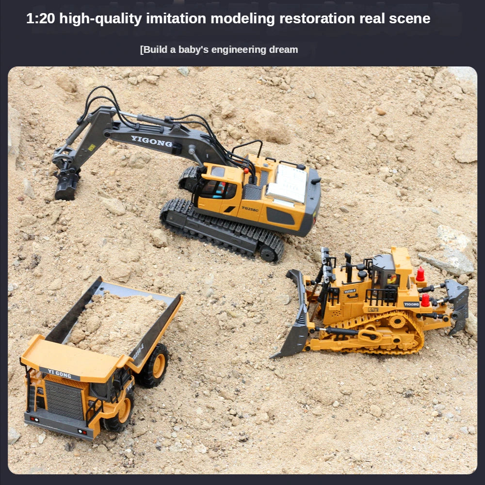 RC TRUCK RC03, YIGONG Gong: 1.20 high-quality imitation modeling restoration real scene .