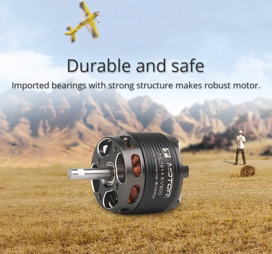 T-motor AS2820 Long Shaft Brushless Motor - KV880 KV1050 KV1250 2.8KG Thrust specially designed for 20-30E 3D and F3A 9 T-motor, Durable and safe Imported bearings with strong structure makes robust motor: 1 7 4