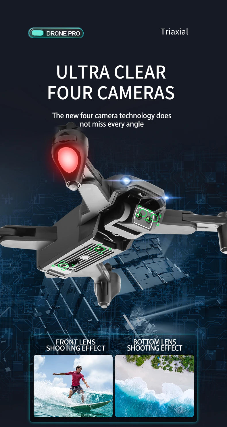 S186 Drone, drone pro triaxial ultra clear four camera technology does not miss every angle