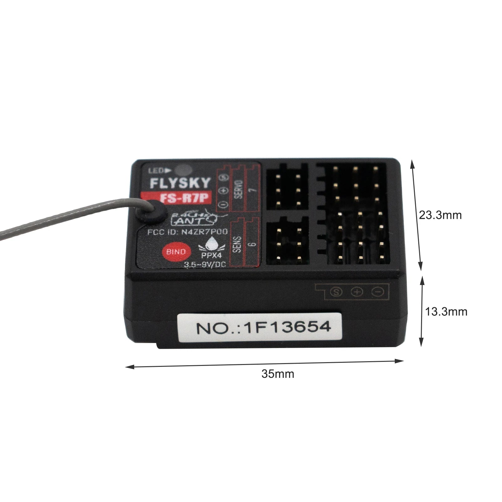 Flysky 2.4G ANT Protocol Receiver, LLor FLySKY TS-R7p 40 23.3mm CAN