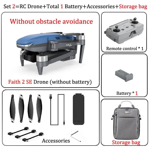 C-Fly Faith 2 SE Drone, Drone features 3km range, 4K camera, 3-axis gimbal, and 540-degree obstacle avoidance for precise navigation and stunning aerial shots.