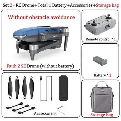 C-Fly Faith 2 SE Drone, Drone features 3km range, 4K camera, 3-axis gimbal, and 540-degree obstacle avoidance for precise navigation and stunning aerial shots.