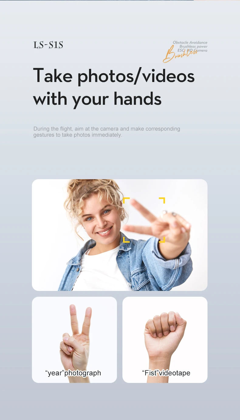 LSRC-S1S Drone - 2024 New RC Drone 145g 4K 8K HD Gimbal Anti-Shake Camera 360° Obstacle Avoidance One Key Takeoff Brushless Motor Quadcopter 29 LSRC-S1S Drone, ls-sls brushless power hz-