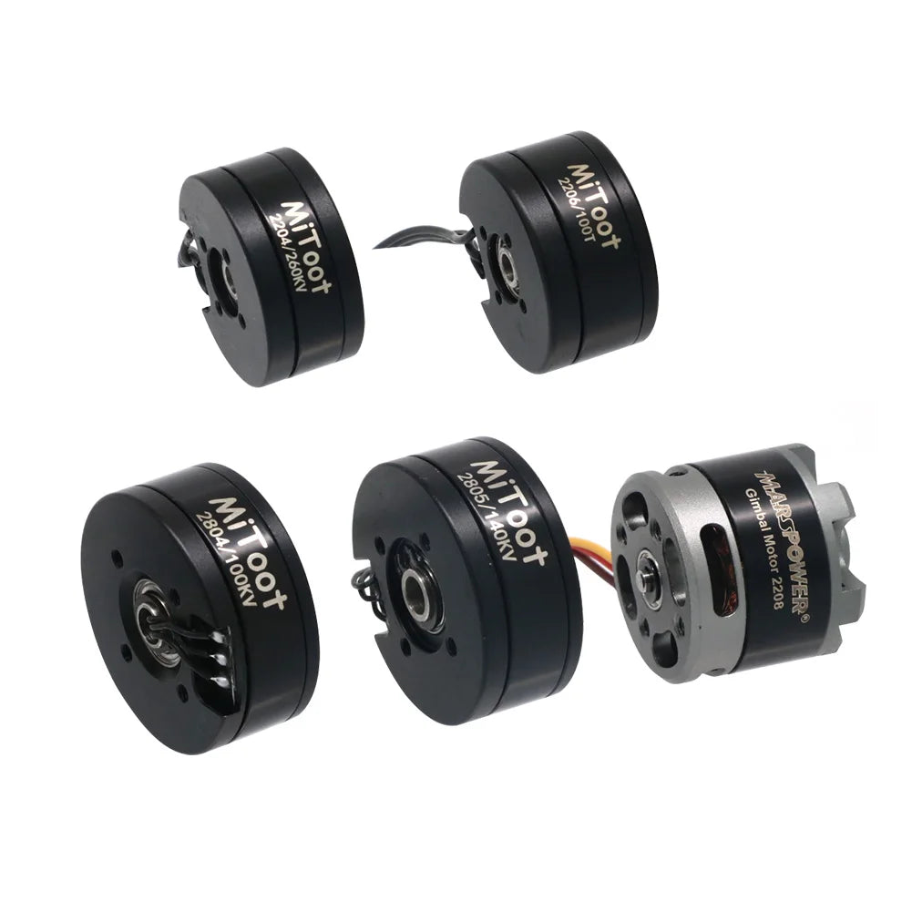 Mitoot Gimbal Brushless Motor 2204 260KV / 2804 100KV / 2805 140KV for CNC FPV Digital Camera Gimbals