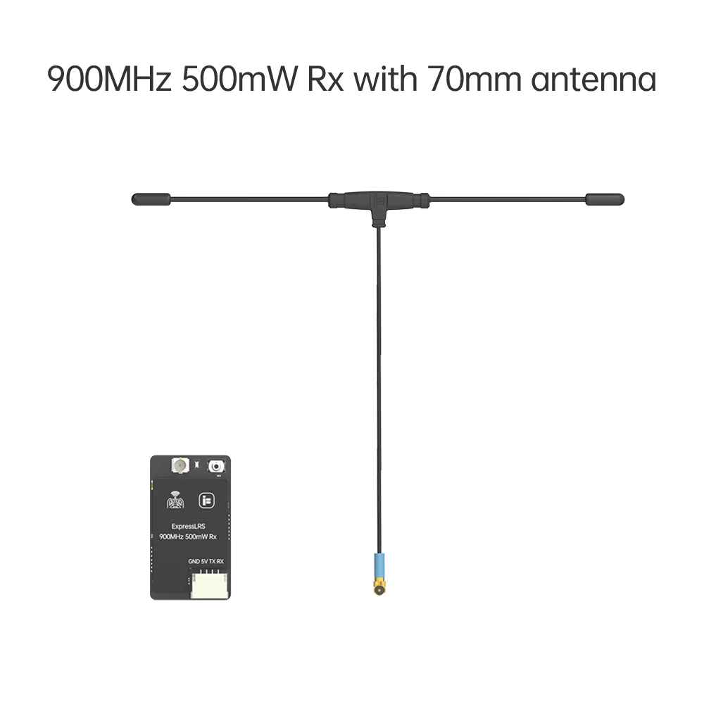 iFlight ELRS 500mW Receiver, ELRS 500mW receiver for FPV drones enables high-performance transmission and reception on 900MHz/2.4GHz frequencies.