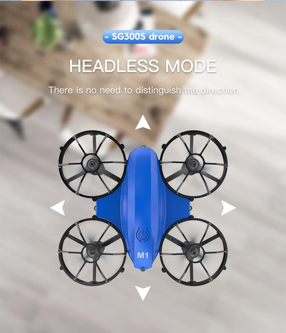 SG300/SG300S Mini Drone - Obstacle Avoidance Portable Dazzling Light Cool Remote Control Fancy Drone RC Toy for New Year Quadcopter 36 sgsoos drone headless mode there is no