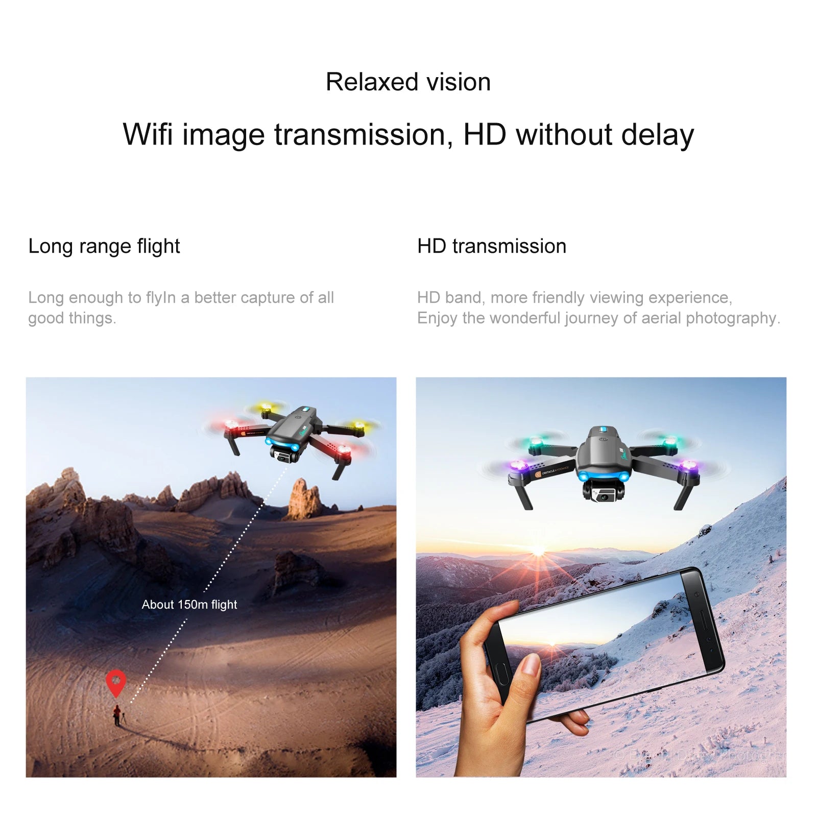 S98 Drone, wifi image transmission, hd without delay long range flight .