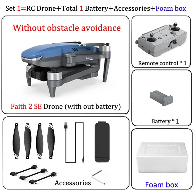 C-Fly Faith 2 SE Drone, Introduce C-Fly Faith 2 SE drone, features 3KM range, 4K camera, 3-axis gimbal, 540° obstacle avoidance, and GPS navigation.