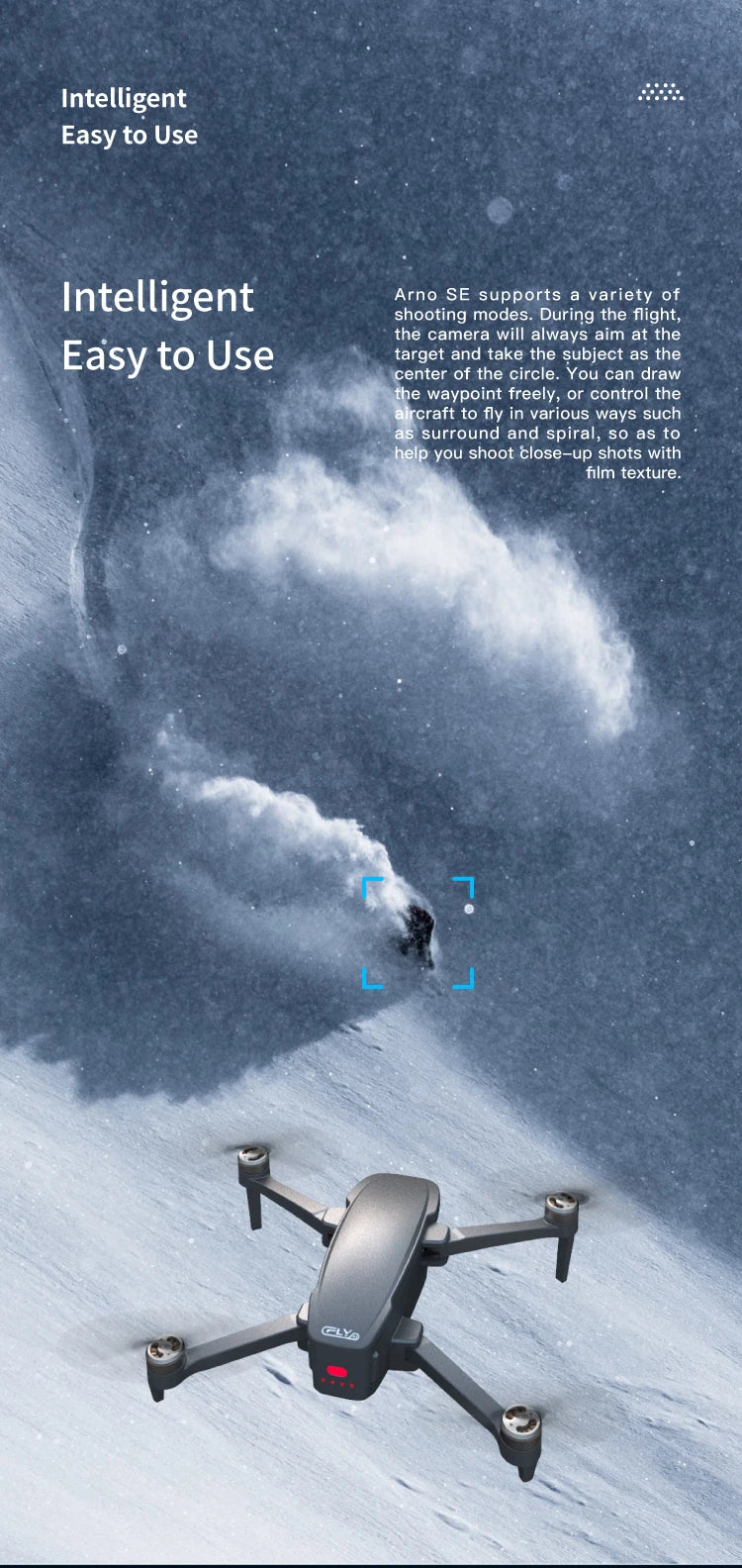 C-FLY Arno SE MAX Drone - Profesional 4K HD Camera 3-Axis Micro Gimbal 5G Wifi GPS Drone With HD Camera FPV Brushless Foldable RC Quadcopter Professional Camera Drone 30 C-FLY Arno SE MAX Drone, Intelligent Arno SE supports variety of shooting modes . the camera will always aim at the