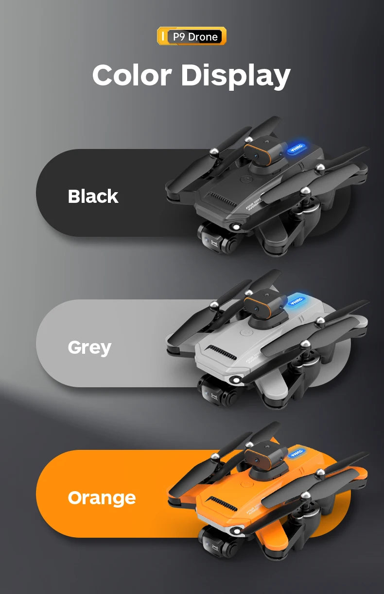 P9 Drone, p9 drone color display black grey