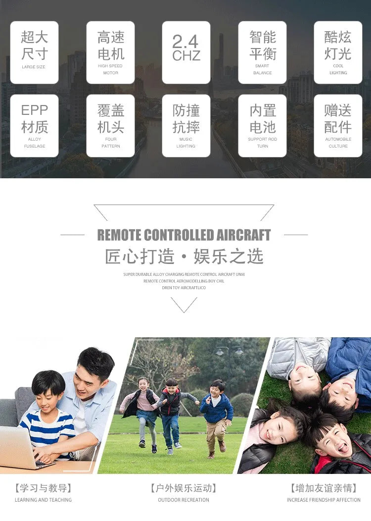 3 in 1 Large RC Glider Plane, 3 in 1 Large RC Glider