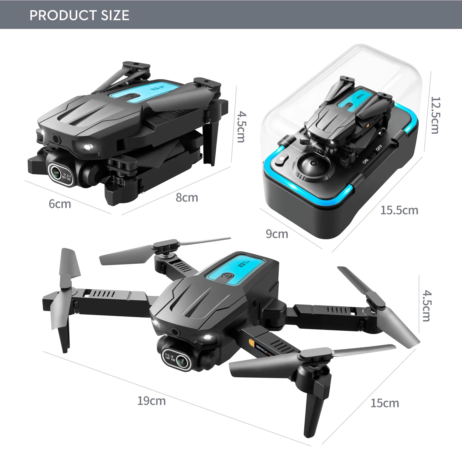 XT3 Drone, wi-fi drone battery : 600mah controller mode