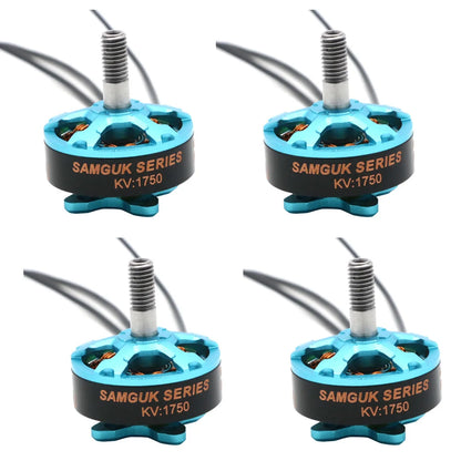 Samguk Series 2206 brushless motor for RC FPV drones, KV:1750, features blue and black design.