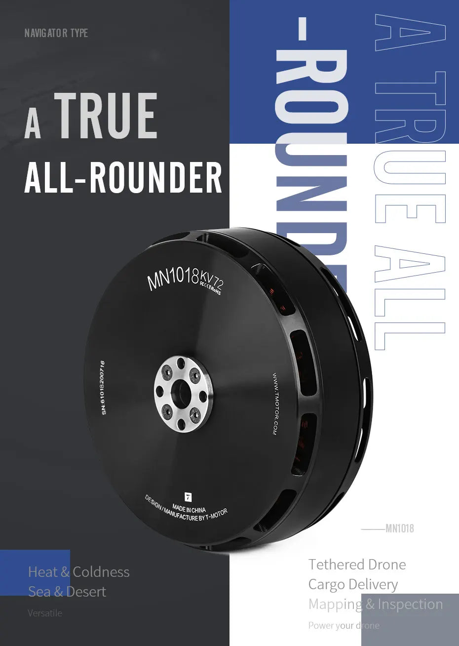 T-motor, NCHINA MNL018 Tethered Drone Heat & Coldness