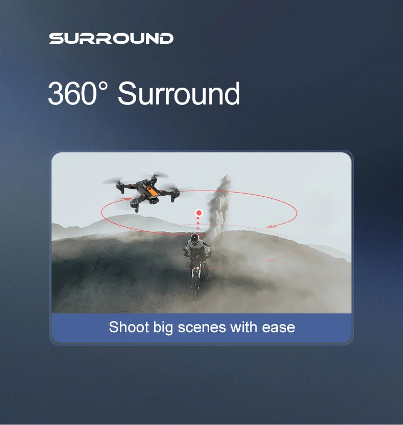 S8 Drone, surround 3609 surround shoot big scenes with