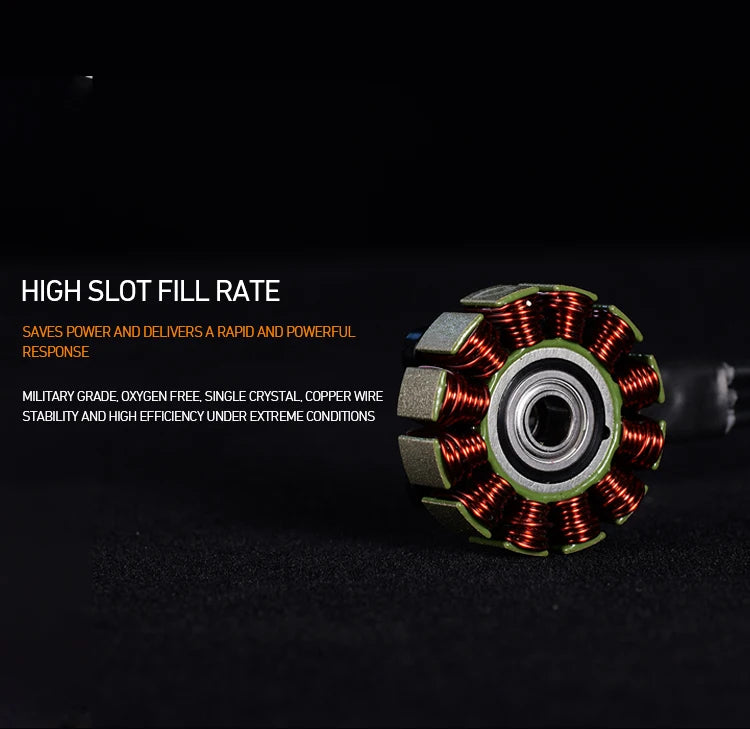 MAD BSC2810 Brushless Motor, Brushless motor with efficient power use, fast response, and durable construction for extreme conditions.