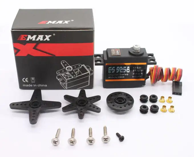 EMAX ES9258 Rotor Tail Servo, EMAX Origin : Mainland China Material : metal Recommend Age 