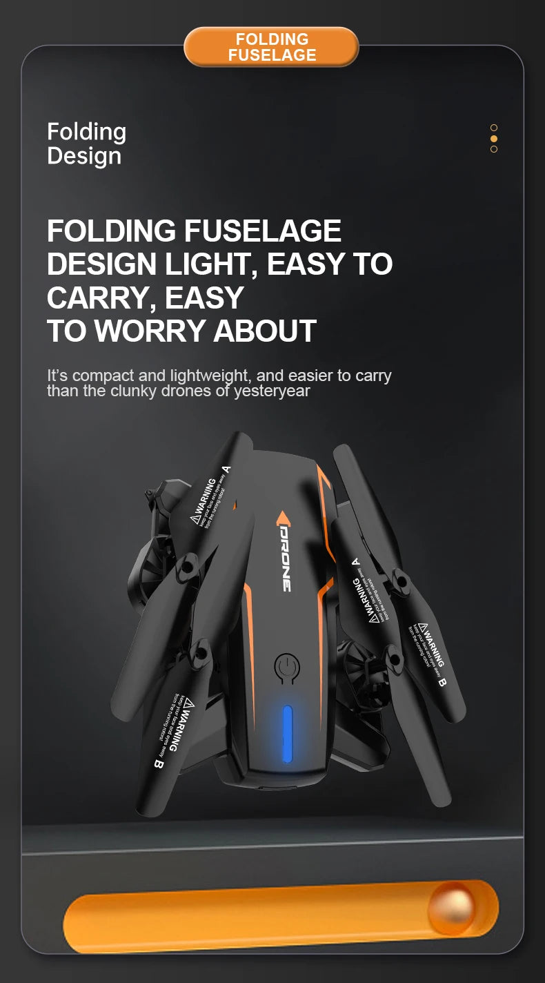R2S Drone, folding fuselage folding design light, easy to carry easy to worry about