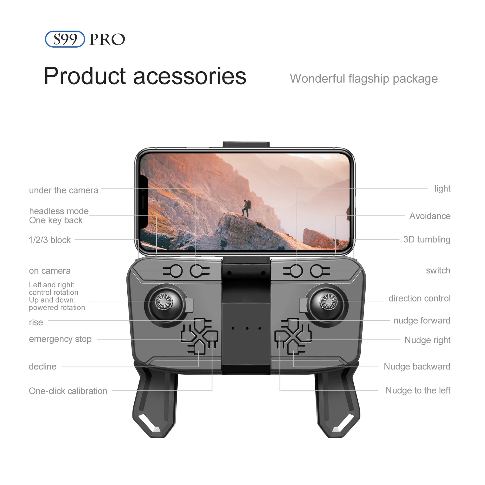 S99 Drone, s99 pro product acessories wonderful flagship package under