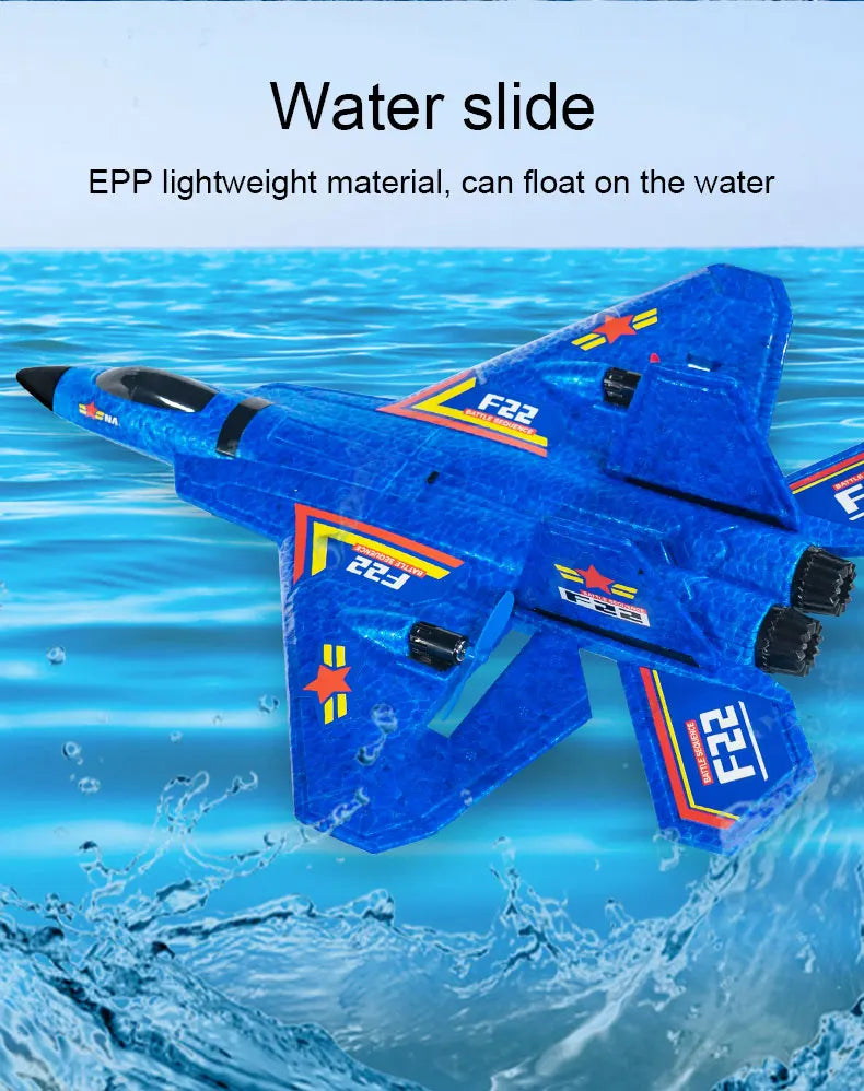 F22 Rc Plane, Water slide EPP lightweight material, can float on the water 82 @1 F