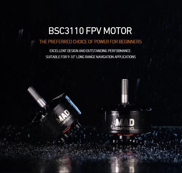 MAD BSC3110 FPV Drone Motor, Reliable and efficient power source for 9-10