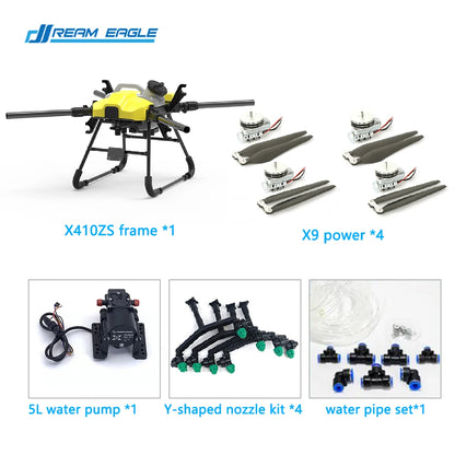 Dreameagle X410Z 4-Axis 10L Agricultural Spraying Drone Frame Kit