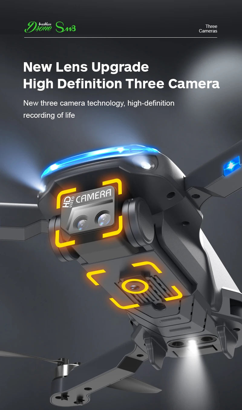 S118 Drone, three camera technology; high-definition recording of life 23 72u .
