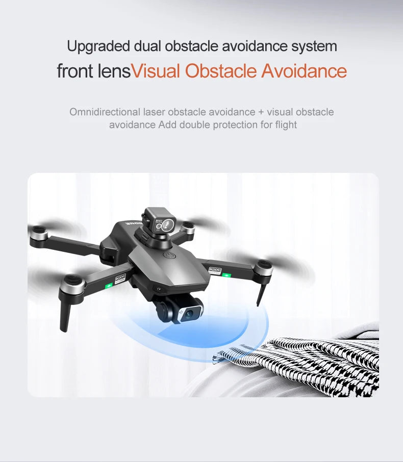 RG109 PRO MAX GPS Drone, Upgraded dual obstacle avoidance front lensVisual Obstacle Avoidance Omnidirectional laser