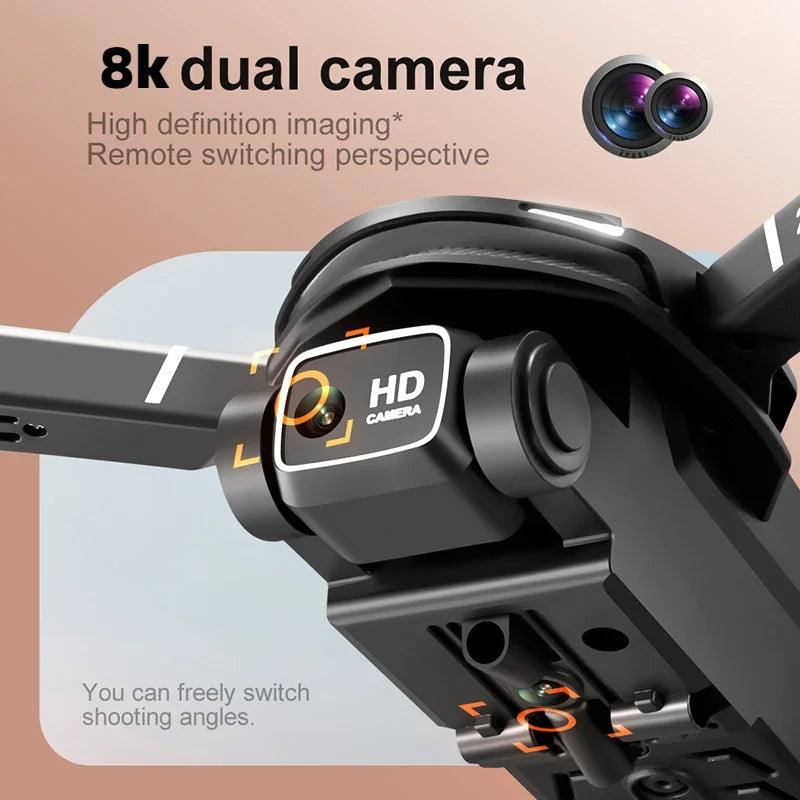 V88 Drone, 8k dual camera high definition imaging' remote switching perspective hd