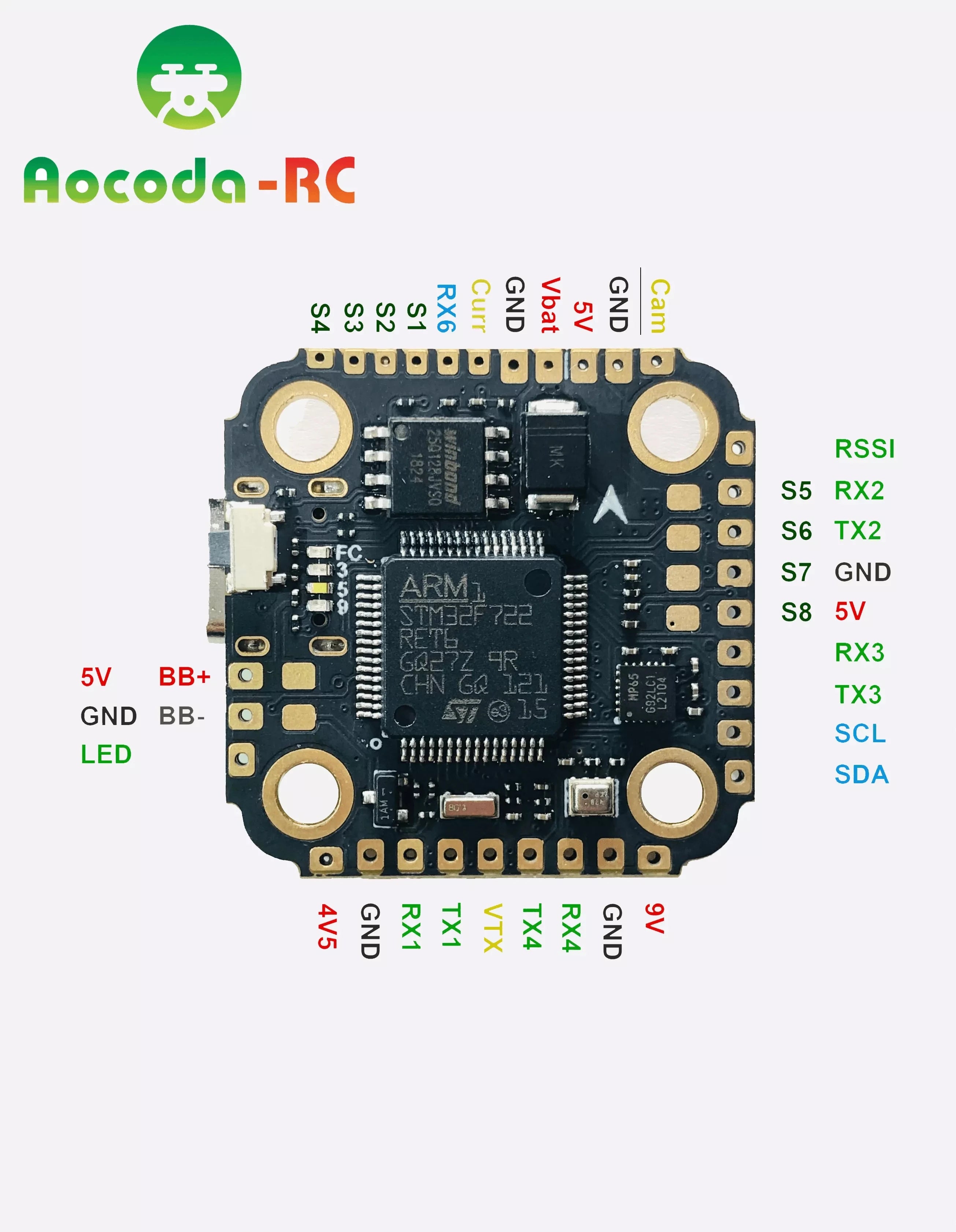 Aocoda-RC F7 MINI V1.0 Flight Controller SPECIFICATION