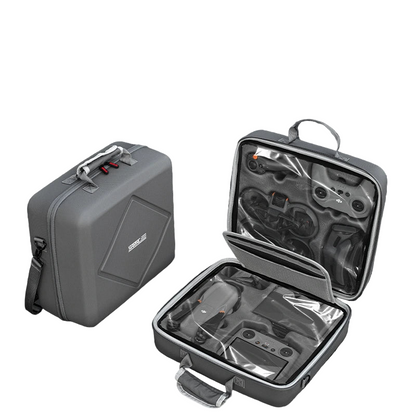 STARTRC Dual Drone Storage Bag for DJI Avata 2, Air 3/3S, Mini 4 Pro – PU Travel Carrying Case with Shoulder Strap