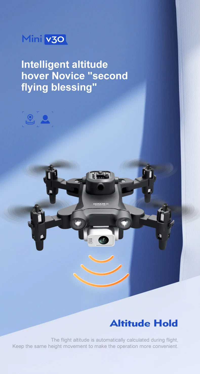 4DRC V30 Mini Drone, mini v3o intelligent altitude hover novice "second flying blessing
