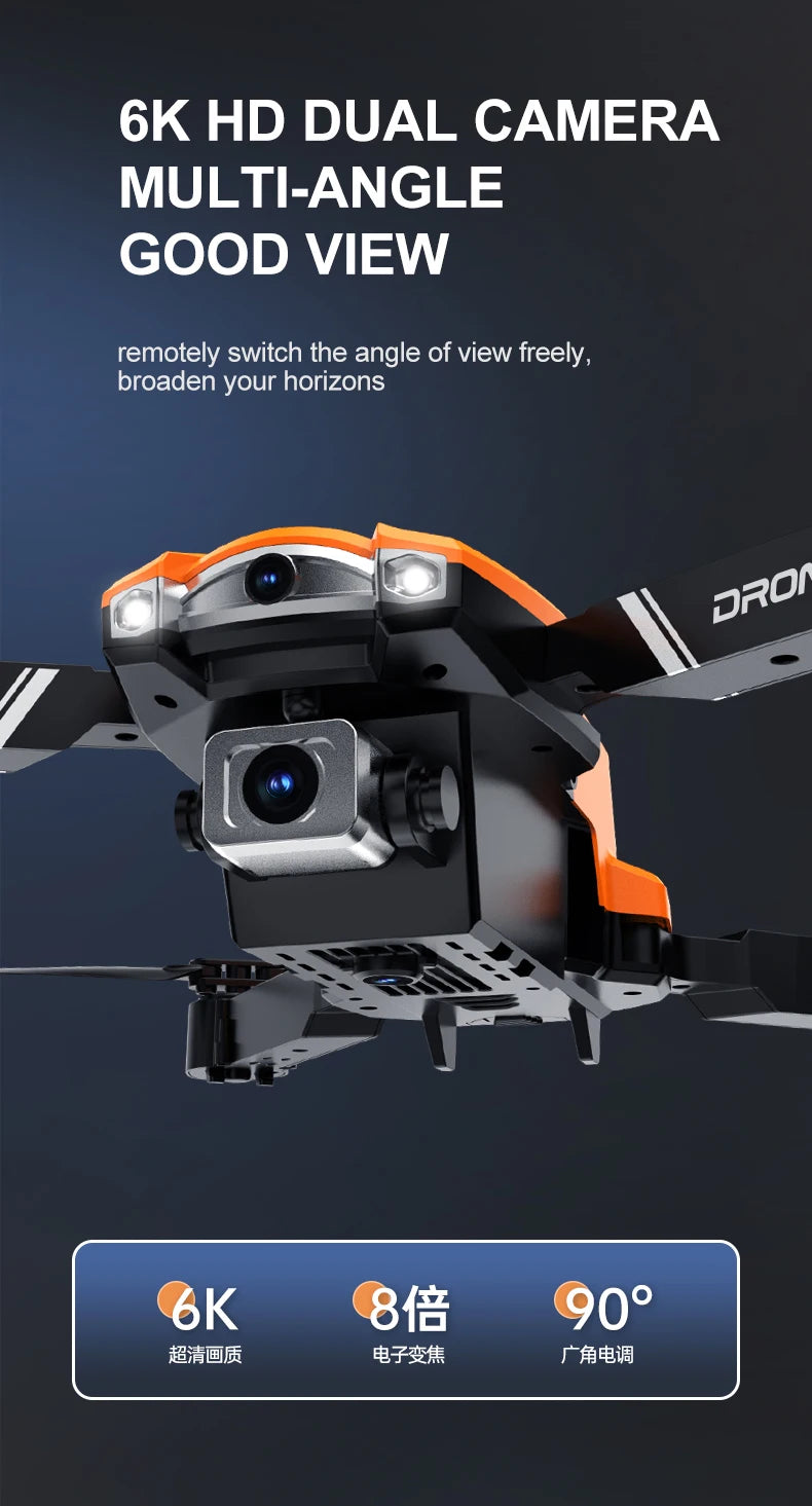 S2 Drone, 6k hd dual camera multi-angle good view remotely switch